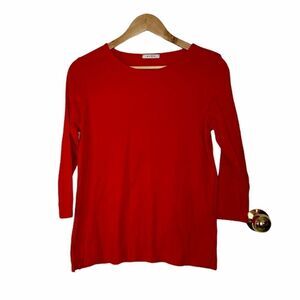 Red 3/4 Sleeve Top